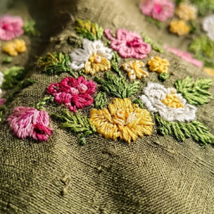 Pureweft Pure Kosa Silk Handloom Saree with Hand Embroidery